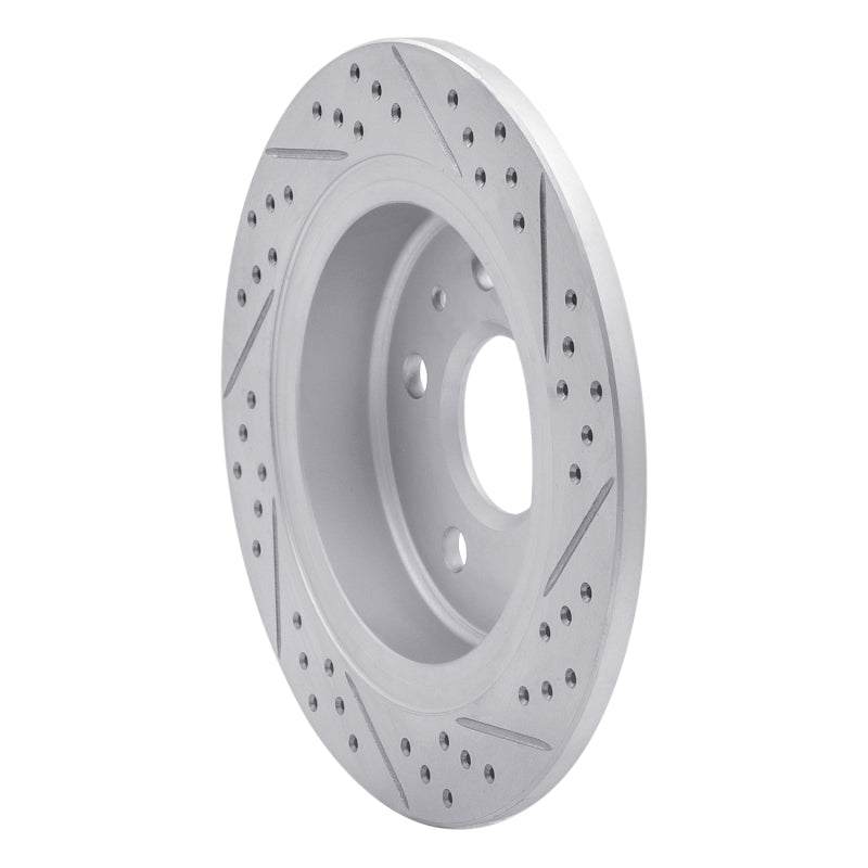 R1 11-16 Buick Lacrosse Rear Left Drilled & Slotted Geo-Carbon Rotor