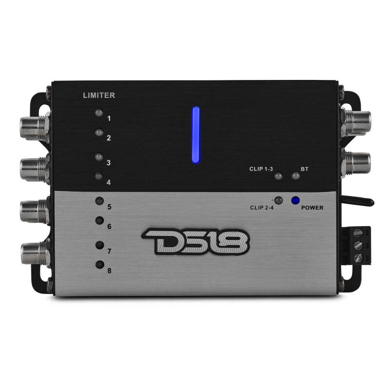 DS18 4-Channel In and 8-Channel Out DSP Bluetooth Audio Receiver Smartphone Control