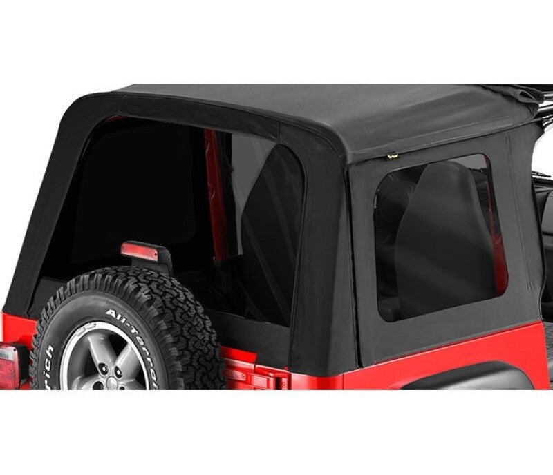 Bestop 76-86 Jeep Cj7 / 87-95 Wrangler YJ Window Set (Sunrider Black Denim)