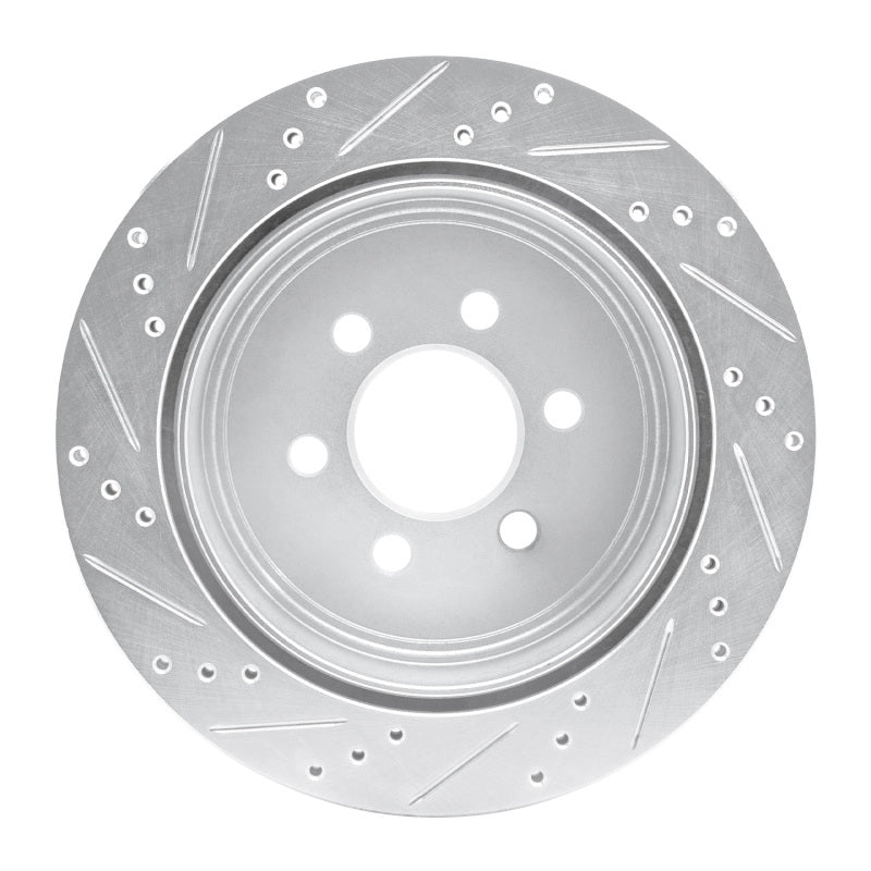 DFC 03-03 Dodge Durango Rear Right Drilled & Slotted Silver Brake Rotor