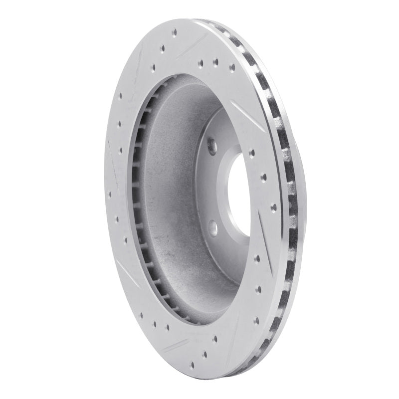 R1 84-87 Chevrolet Corvette Front Right Drilled & Slotted Silver Brake Rotor