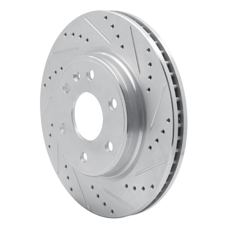 DFC 07-17 Buick Enclave Front Right Drilled & Slotted Silver Brake Rotor