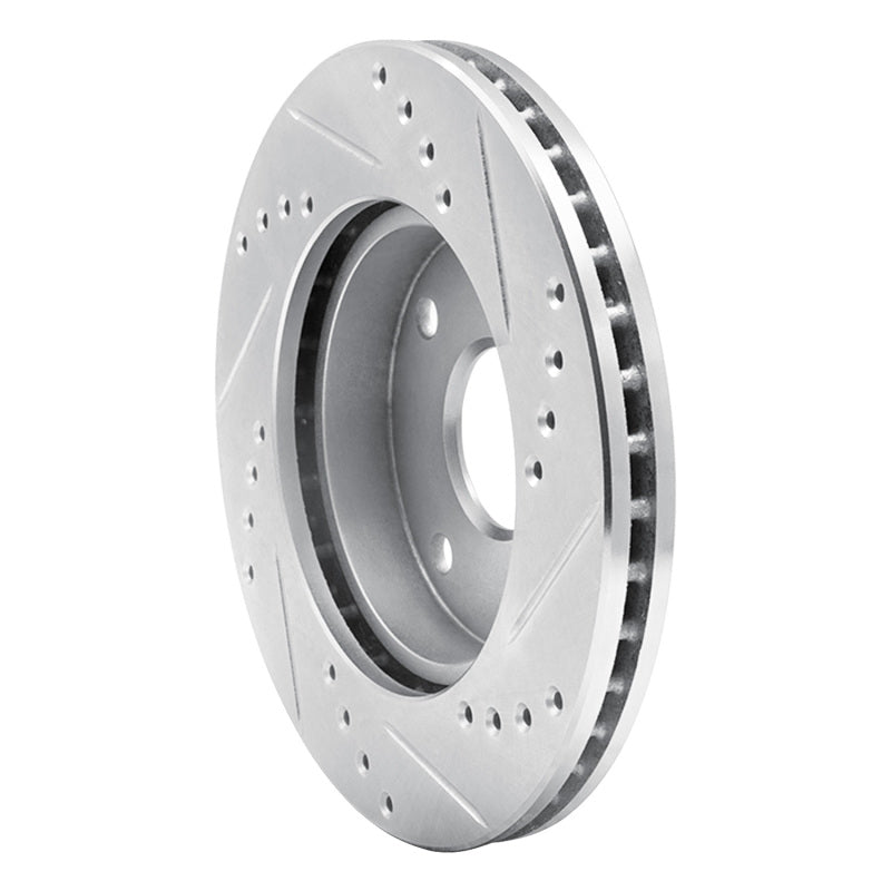DFC 04-10 Chevrolet Optra (USA/Canada) Front Left Drilled & Slotted Silver Brake Rotor