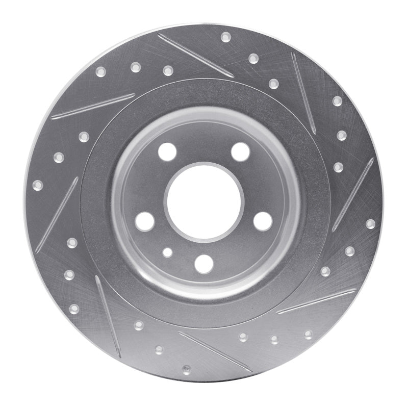 DFC 18-25 Volvo XC60/S60 Rear Left Drilled & Slotted Silver Brake Rotor