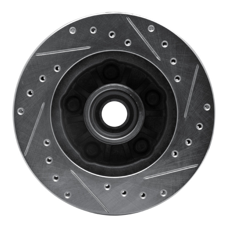 R1 95-97 Ford Ranger (USA/Canada) Front Left Drilled & Slotted Silver Brake Rotor