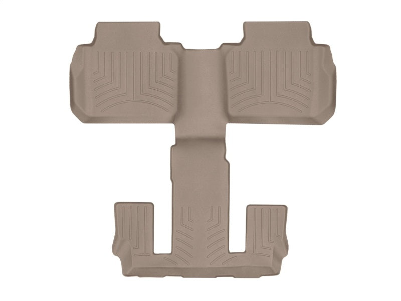 WeatherTech 2017 GMC Acadia Rear FloorLiner - Tan (2nd Row Bucket Seats Only)