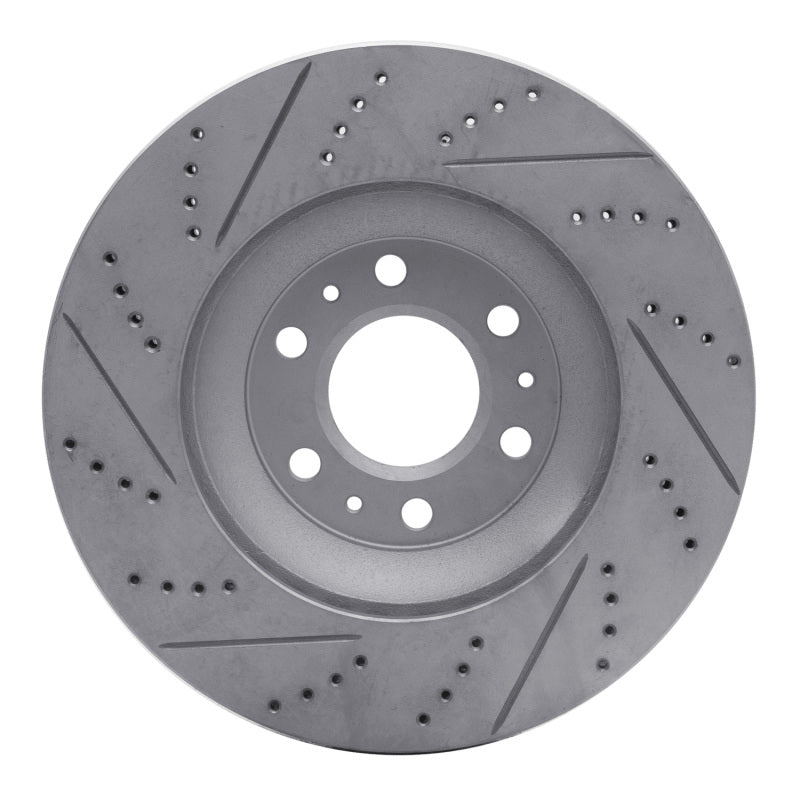 R1 04-09 Cadillac Srx Front Right Drilled & Slotted Geo-Carbon Rotor