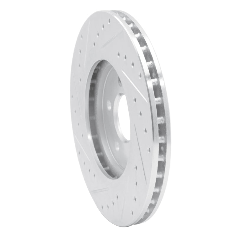R1 95-06 Chrysler Cirrus Front Right Drilled & Slotted Silver Brake Rotor