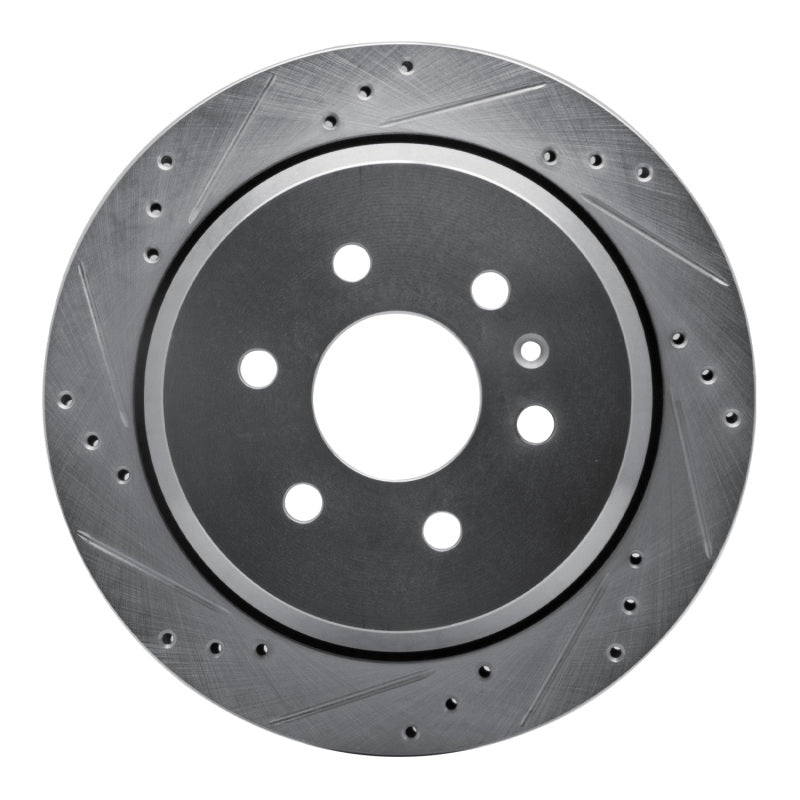 DFC 15-20 Chevrolet Colorado Rear Left Drilled & Slotted Silver Brake Rotor