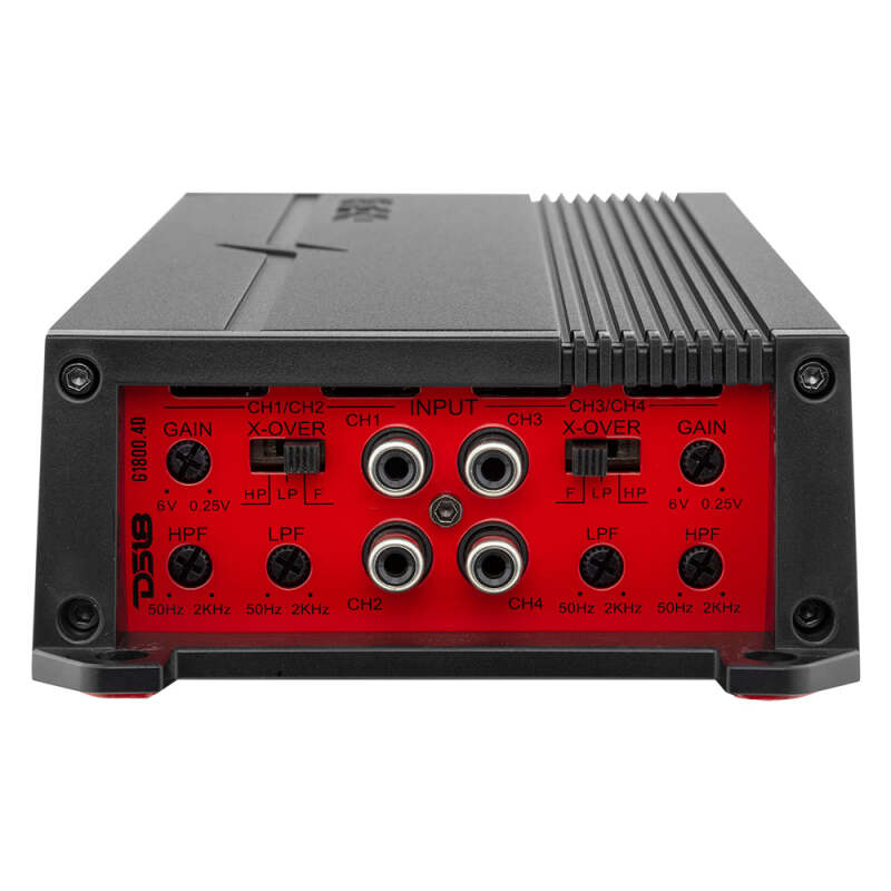 DS18 4-Channel Amplifier 2x 430/4ohm Bridge 4 x 230/2ohm 4 x 150/4ohm Watts RMS