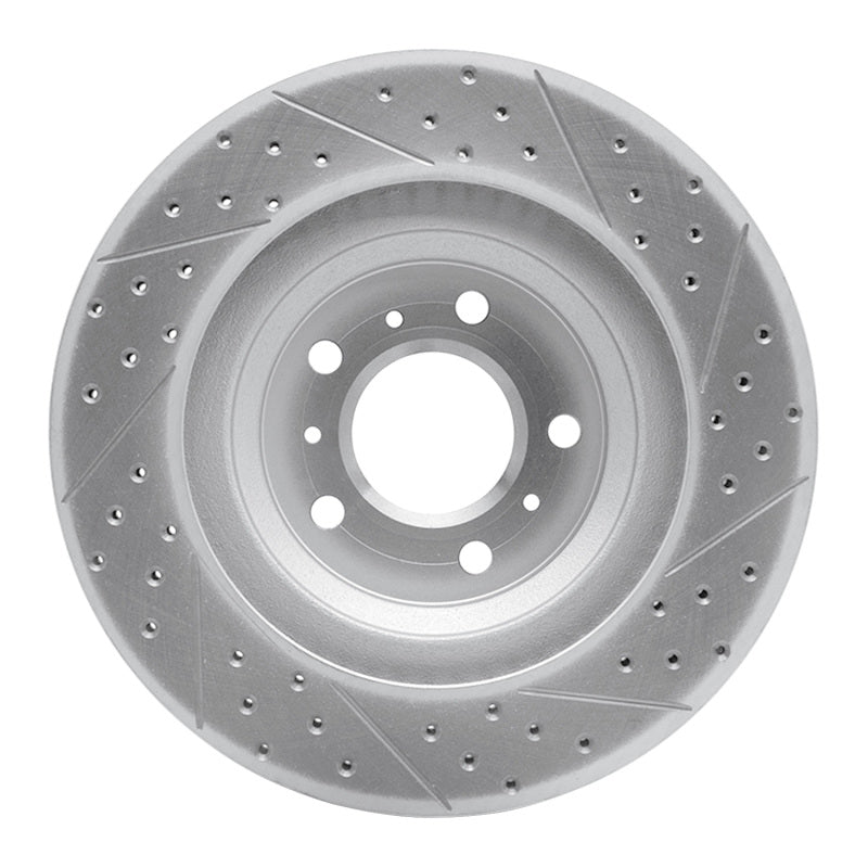 R1 06-16 Buick Lucerne Front Left Drilled & Slotted Geo-Carbon Rotor