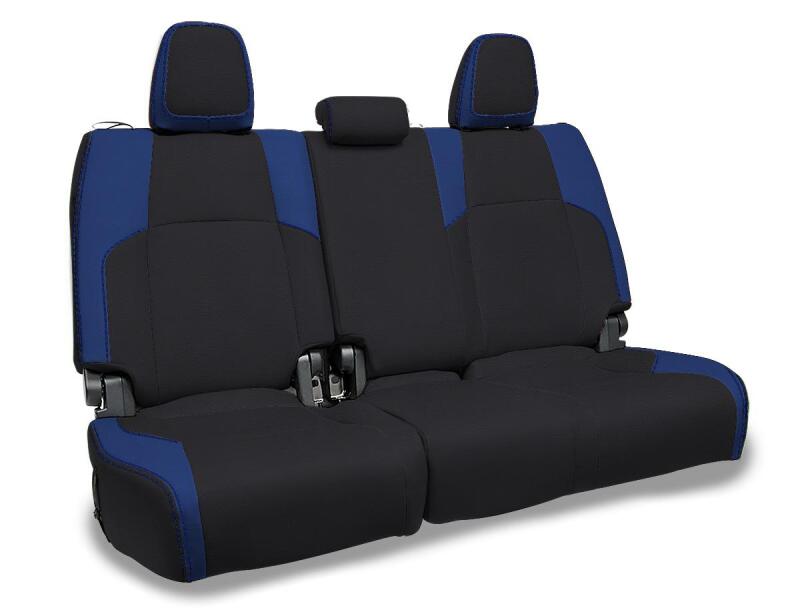 PRP 2024 Toyota Tacoma Rear Bench Covers - Black and Blue