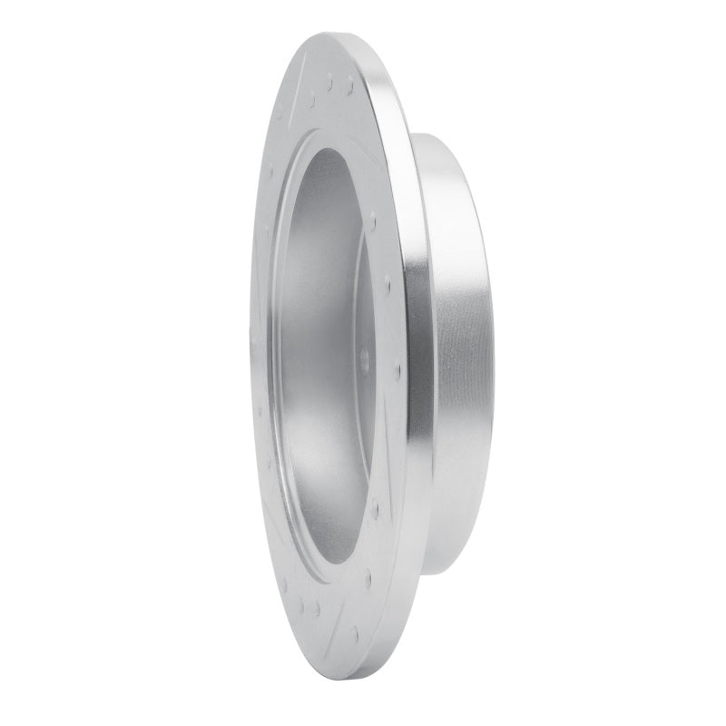 R1 88-95 Isuzu Pickup Rear Right Drilled & Slotted Silver Brake Rotor