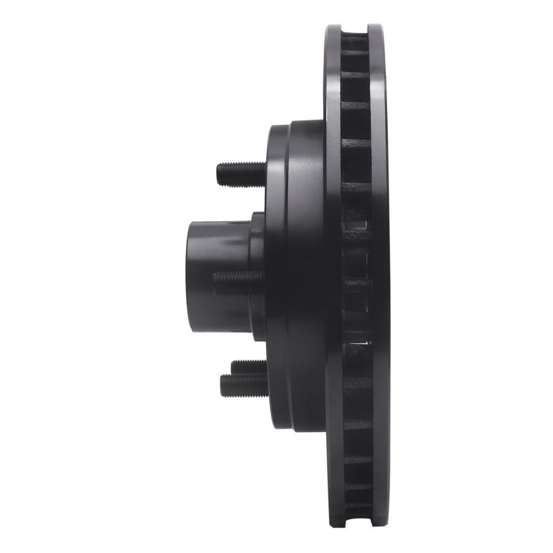 R1 88-96 Chevrolet C2500 Front Left Drilled & Slotted Black Brake Rotor