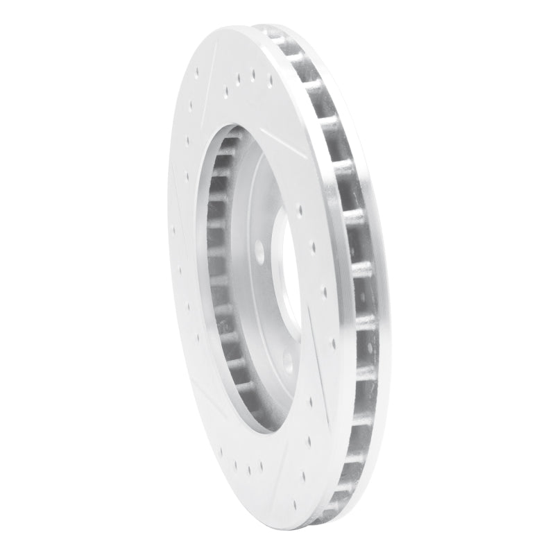 R1 88-96 Buick Regal Front Right Drilled & Slotted Silver Brake Rotor