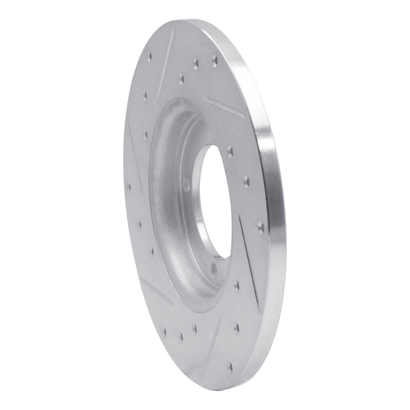 R1 78-83 Dodge CHALLENGER Front Right Drilled & Slotted Silver Brake Rotor