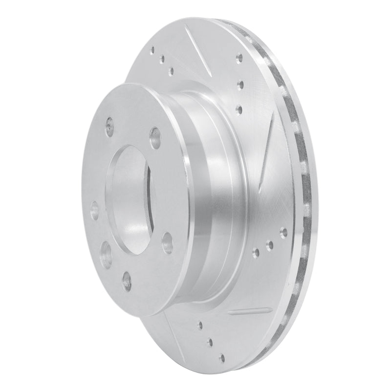R1 02-06 Dodge Sprinter 2500 Front Right Drilled & Slotted Silver Brake Rotor