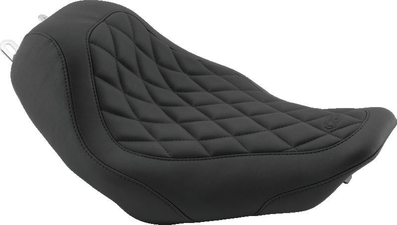 Mustang 04-21 Honda VT750 Aero Wide Touring 2PC Seat w/Driver Backrest - Black