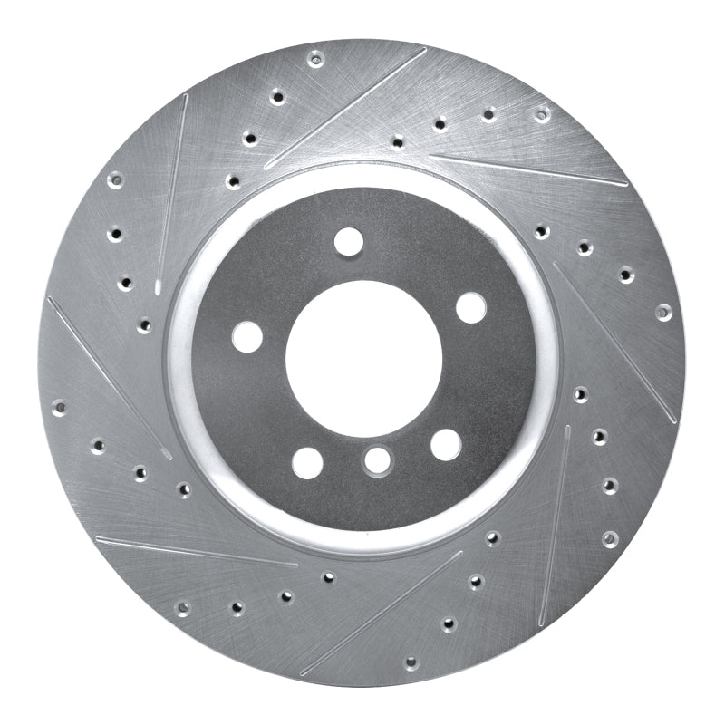 DFC 11-16 BMW Z4 Front Left Drilled & Slotted Silver Brake Rotor
