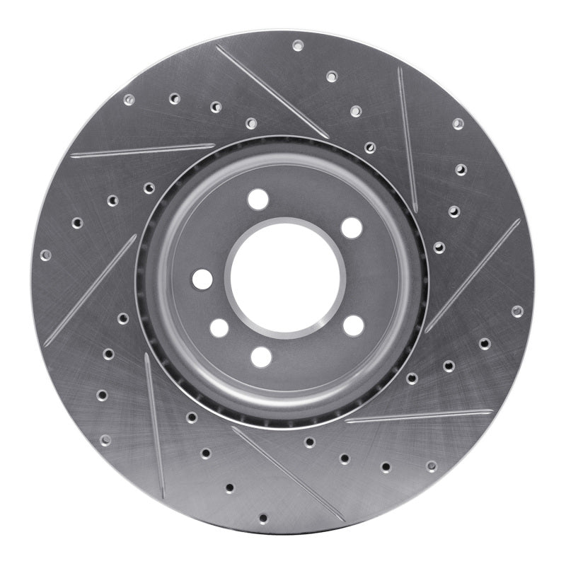 DFC 18-20 Land Rover Range Rover Front Left Drilled & Slotted Silver Brake Rotor