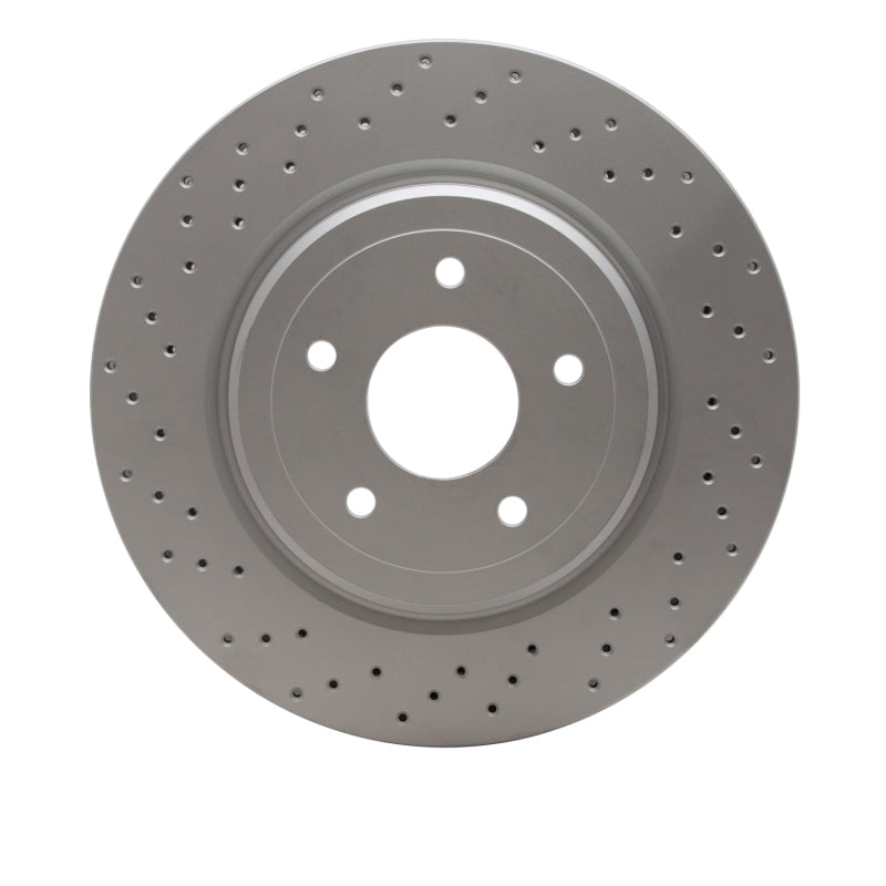 R1 06-13 Chevrolet Corvette Rear Drilled GeoSPEC Coated Rotor