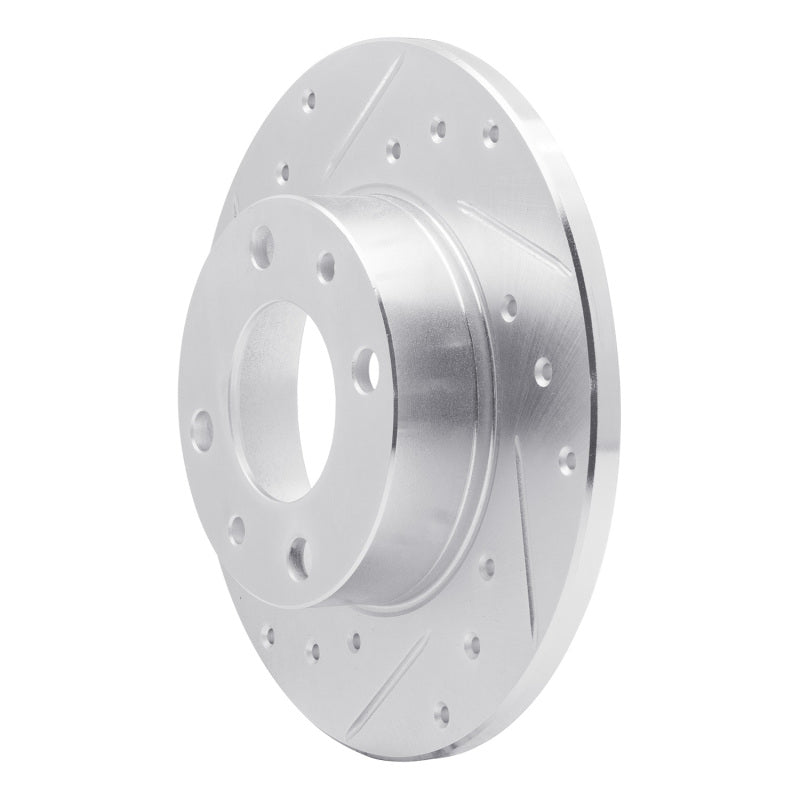 DFC 66-92 Fiat X-1/9 Rear Left/Front Left Drilled & Slotted Silver Brake Rotor