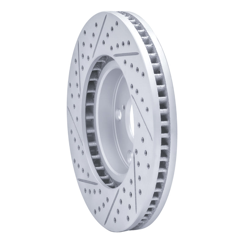 R1 06-15 Lexus GS300 Right Front Drilled & Slotted Geo-Carbon Rotor