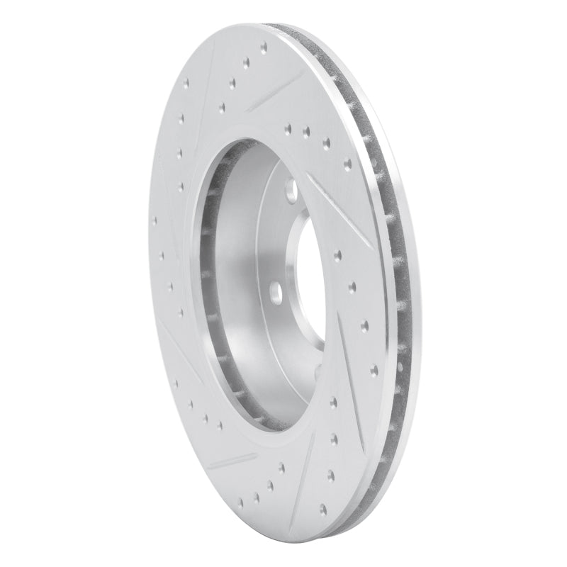 R1 99-08 BMW 325I (USA/Canada) Front Right Drilled & Slotted Silver Brake Rotor
