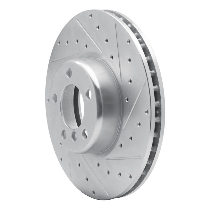 R1 12-21 BMW 340I xDrive Front Right Drilled & Slotted Silver Brake Rotor