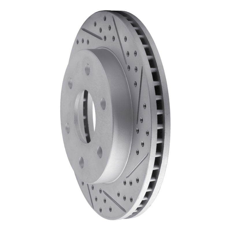 R1 04-09 Cadillac Srx Rear Right Drilled & Slotted Geo-Carbon Rotor