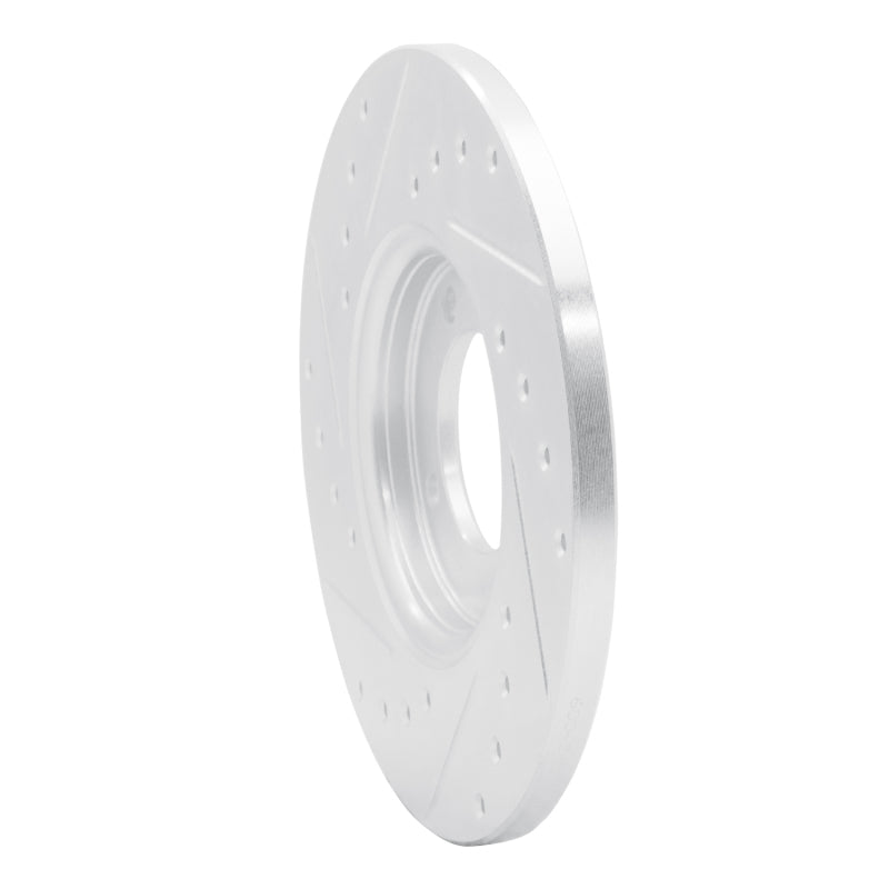 R1 63-86 Ford Cortina Front Right Drilled & Slotted Silver Brake Rotor