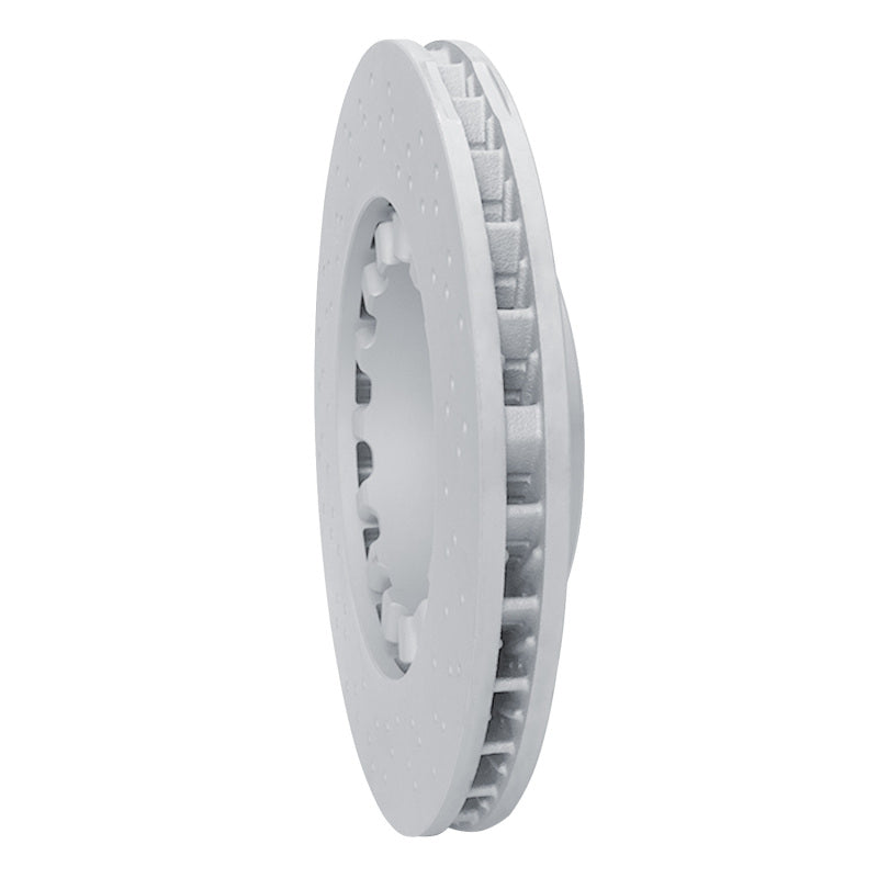 R1 17-23 Porsche 911 Left Front Drilled Carbon Alloy GeoMET Rotor