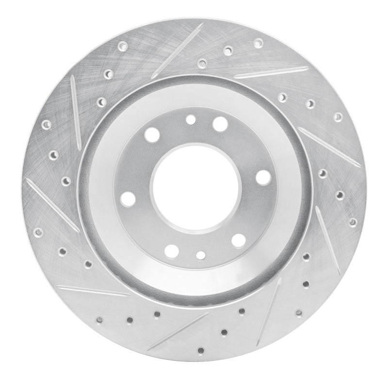 R1 02-05 Buick Rainier Front Right Drilled & Slotted Silver Brake Rotor