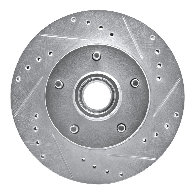 DFC 78-90 Buick Electra Front Right Drilled & Slotted Silver Brake Rotor