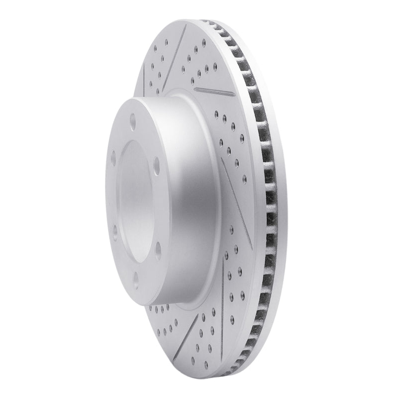 R1 00-07 Toyota Sequoia Front Left Drilled & Slotted Geo-Carbon Rotor