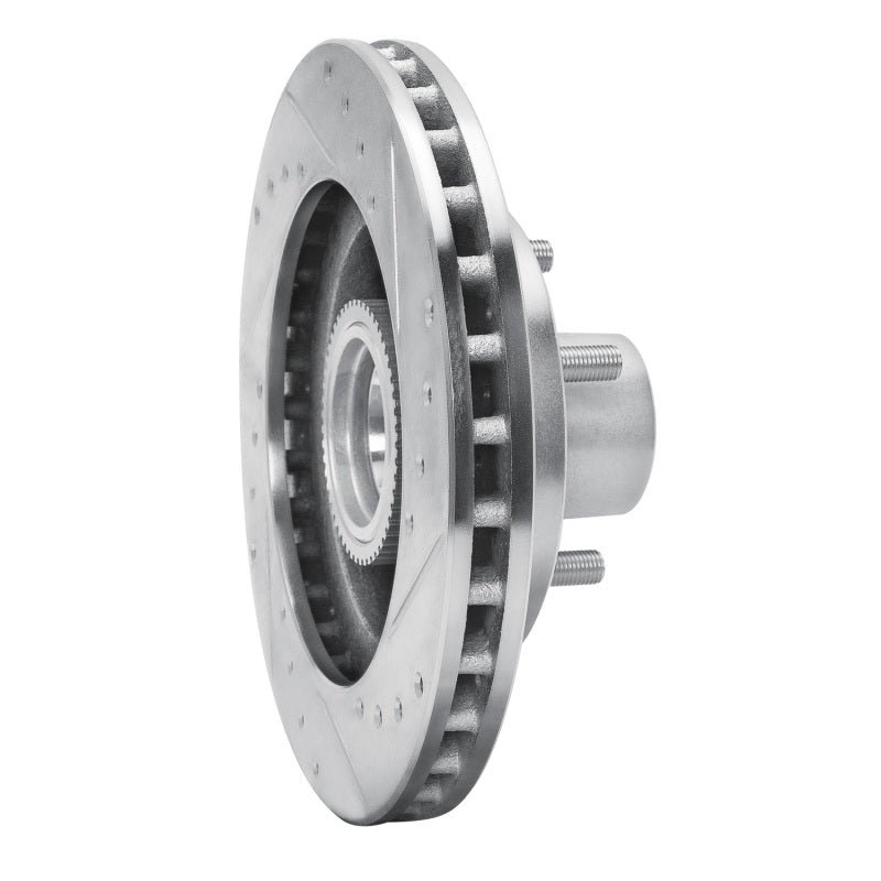 DFC 91-03 Chevrolet S10 Blazer Front Left Drilled & Slotted Silver Brake Rotor