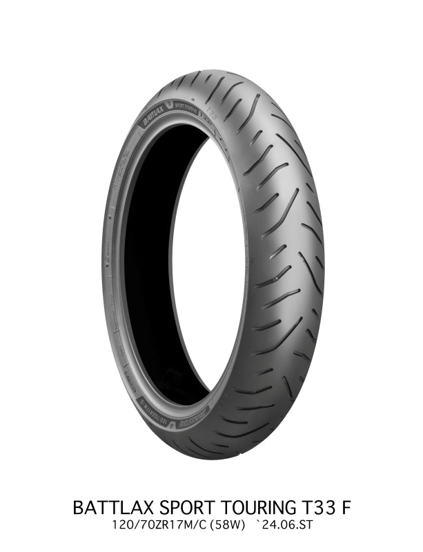 Bridgestone Battlax Sport Touring T33F Tire - 120/70ZR17 M/C 58W TL Front