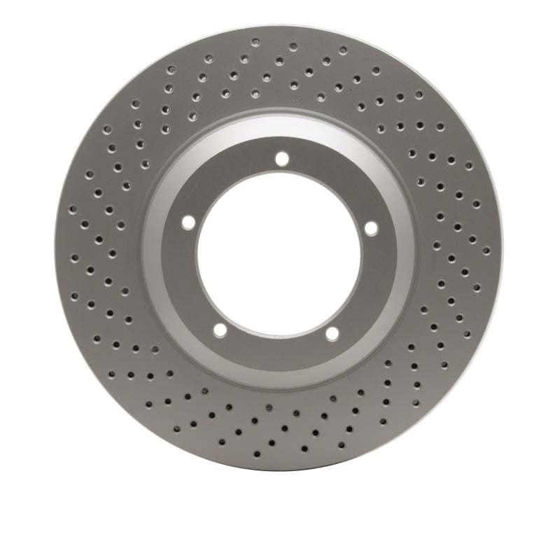 R1 82-89 Porsche 911 Left Front Drilled GeoSPEC Coated Rotor