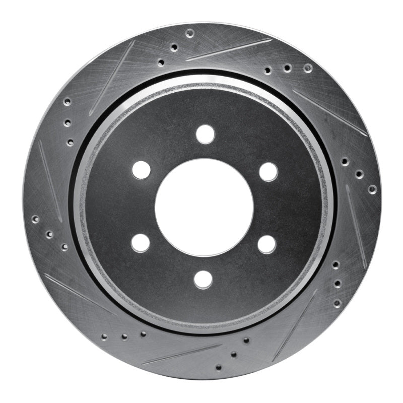 DFC 02-06 Ford Expedition Rear Left Drilled & Slotted Silver Brake Rotor