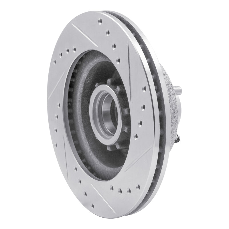 DFC 73-89 Chrysler Town & Country Front Left Drilled & Slotted Silver Brake Rotor