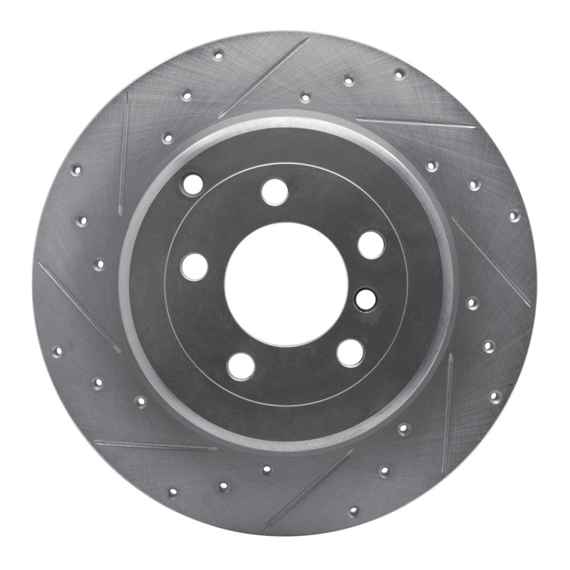 DFC 03-05 Land Rover Range Rover Rear Left Drilled & Slotted Silver Brake Rotor
