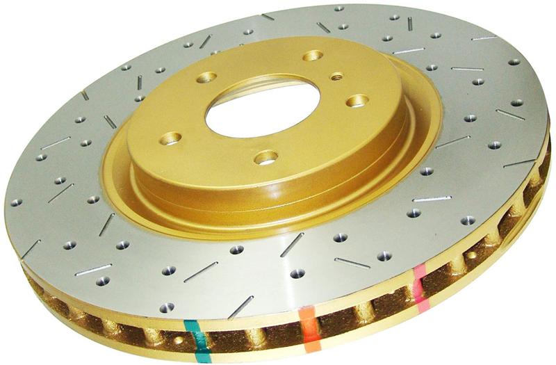DBA 08+ EVO X Front Drilled & Slotted 4000 Series Rotor