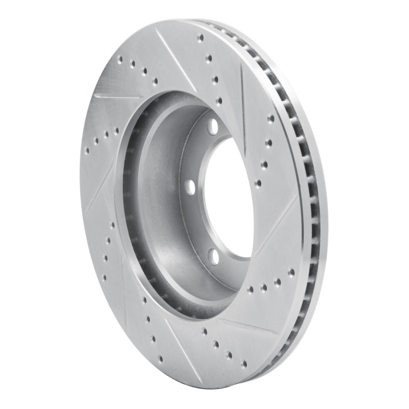 DFC 00-07 Toyota Tundra Front Left Drilled & Slotted Silver Brake Rotor
