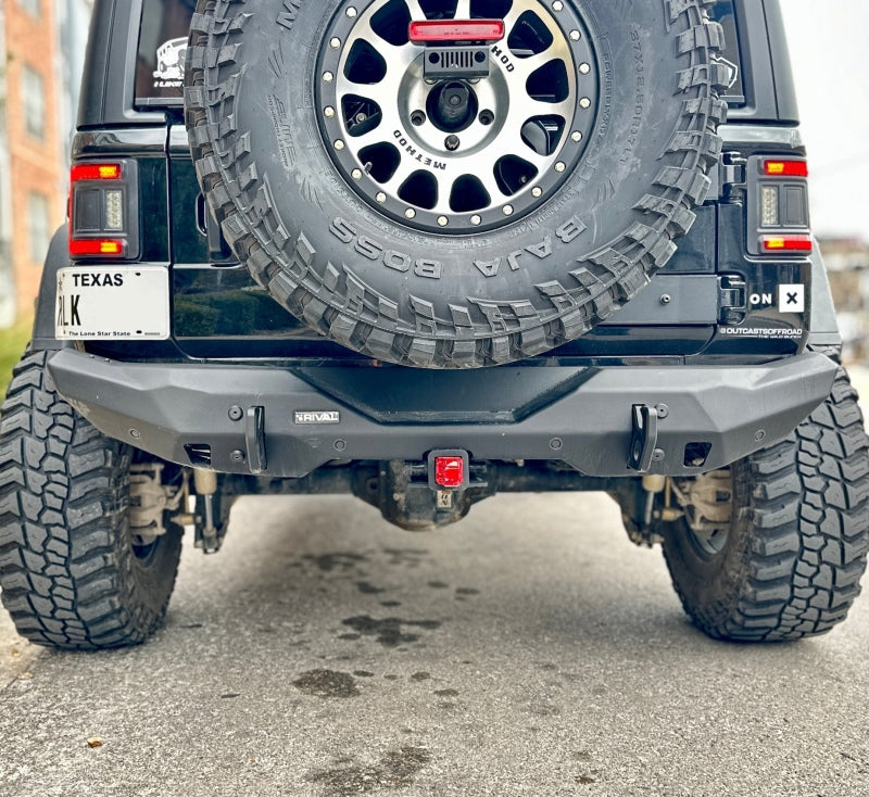 Rival 2018-2026 Jeep Wrangler JL Rear Aluminum Stubby Bumper
