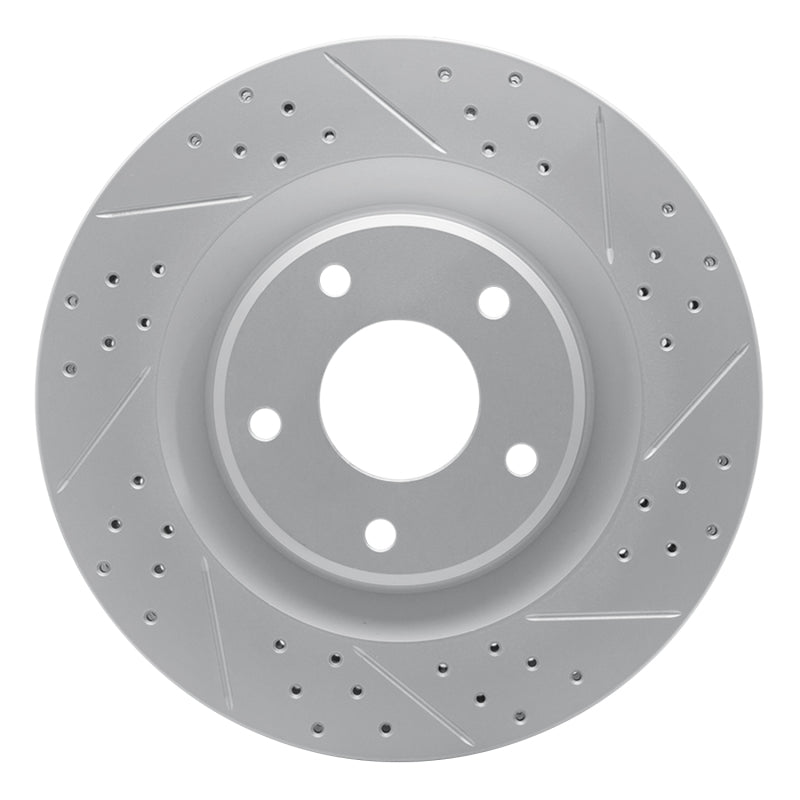 R1 05-13 Cadillac Xlr Front Right Drilled & Slotted Geo-Carbon Rotor