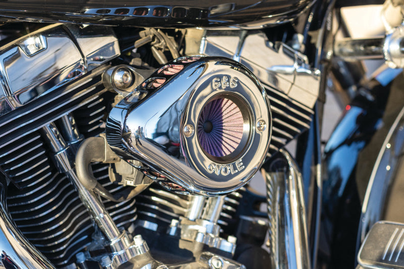 S&S Cycle 08-16 Touring/16-17 Softail Models Stealth Air Stinger Kit w/ Chrome Teardrop