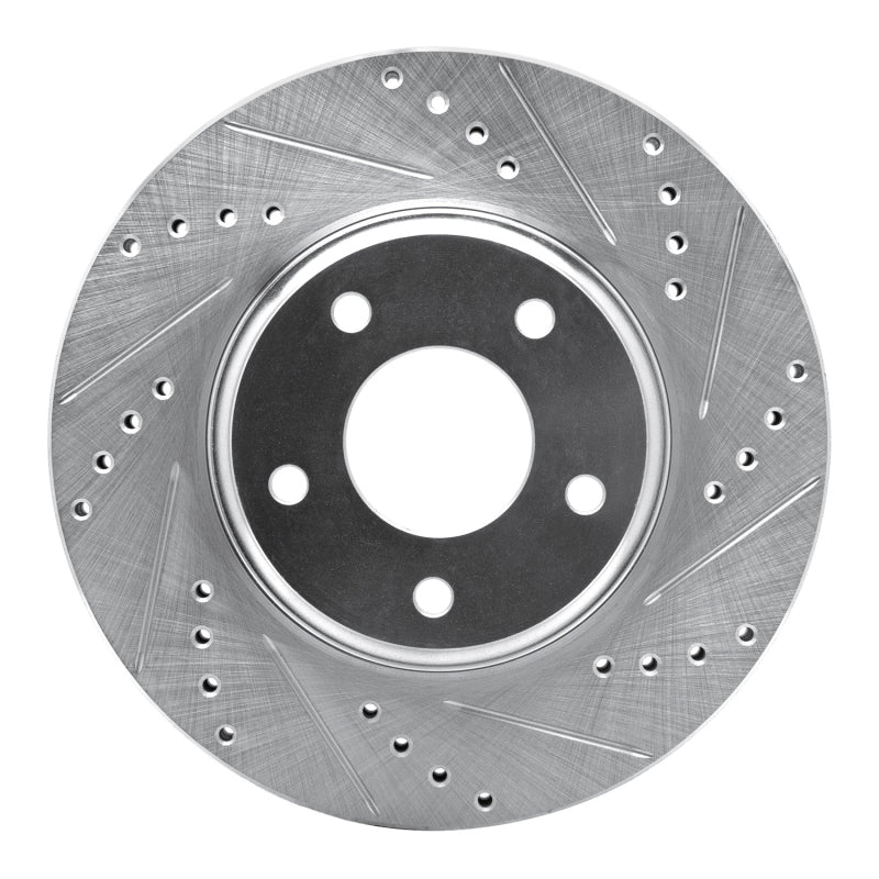 DFC 02-06 Infiniti I35 Front Right Drilled & Slotted Silver Brake Rotor