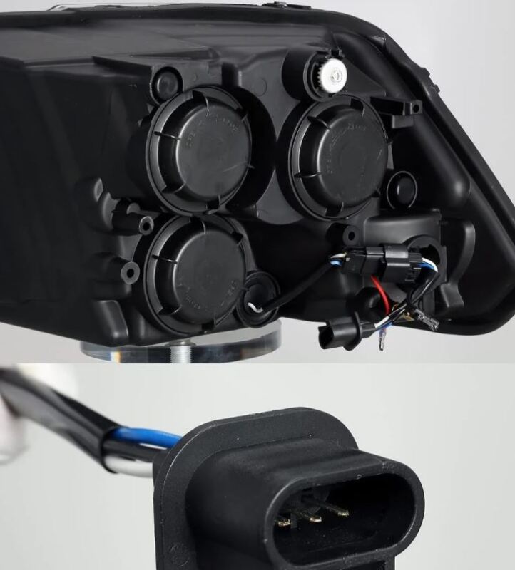 AlphaRex 09-18 Dodge Ram 1500HD PRO-Series Projector Headlights Plank Style Black w/Seq Signal/DRL