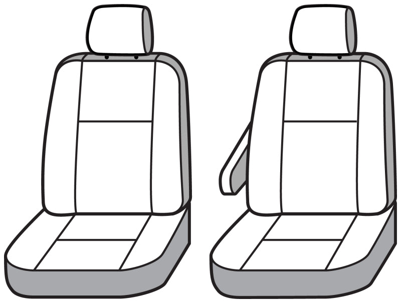Covercraft 20-21 Dodge RAM Polycotton SeatSaver Custom Front Row Seat Covers - Charcoal