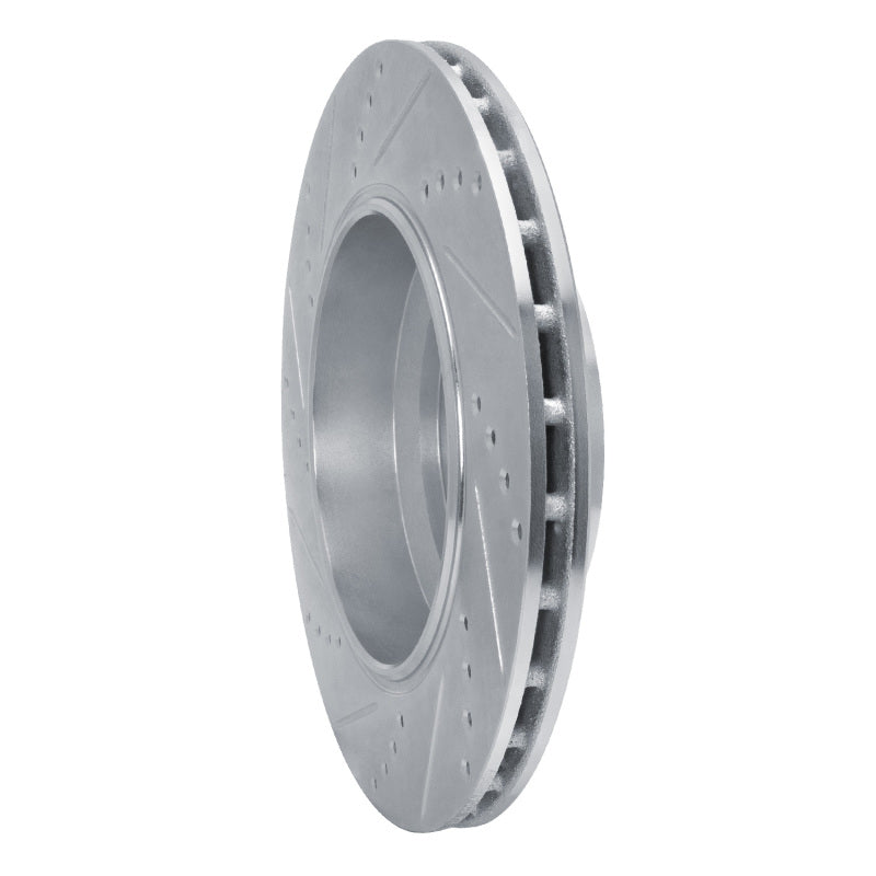DFC 14-16 Maserati Ghibli Rear Right Drilled & Slotted Silver Brake Rotor